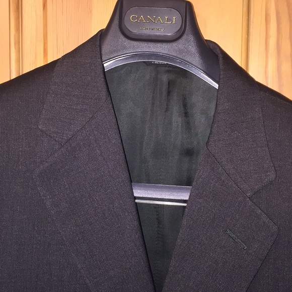 Canali Men’s Charcoal Sport Coat 42R - Picture 7 of 7